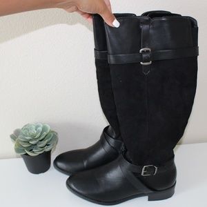 Rampage Black Heeled riding boots size 8.5M WS1660